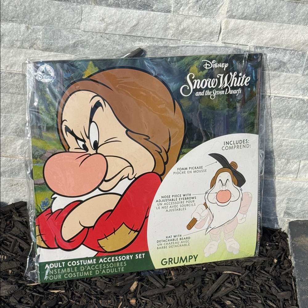 Disney Snow White Grumpy Costume Set - Red and Brown